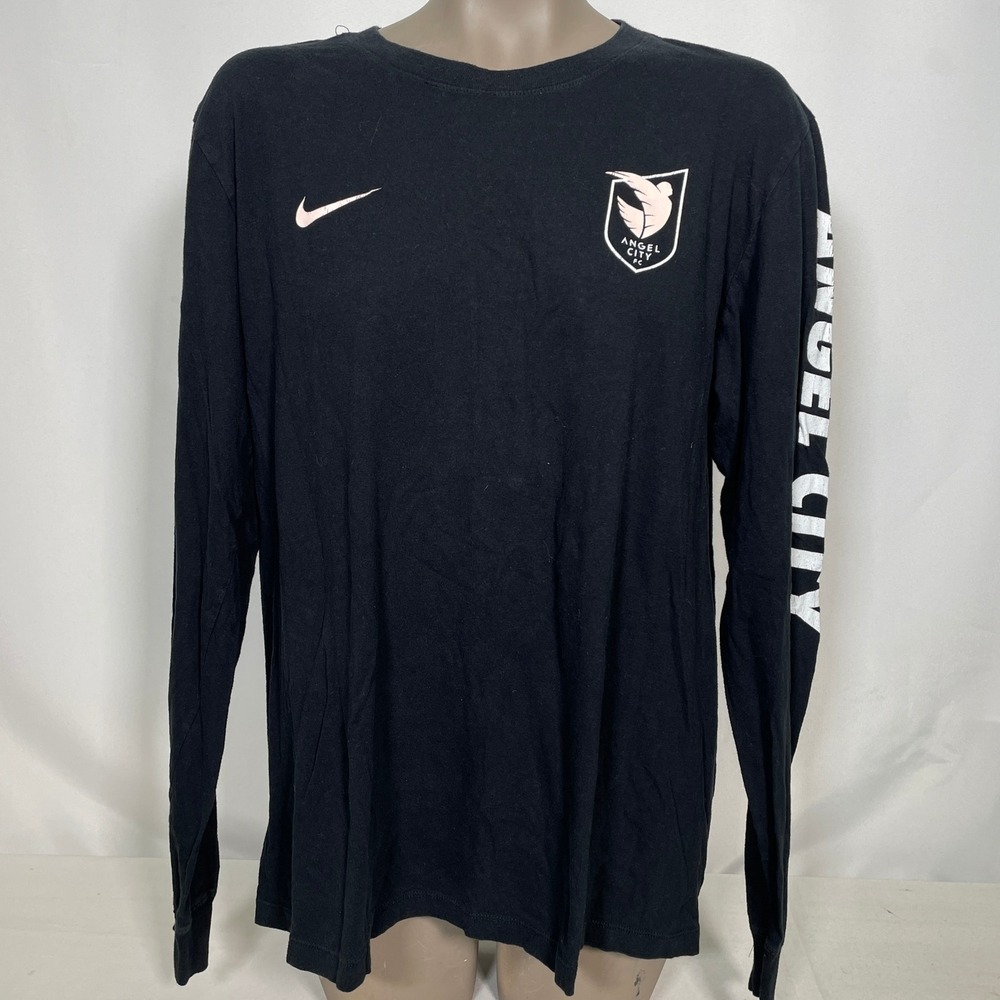 Angel City FC NWSL Nike Black Long Sleeve T-Shirt Women's LARGE